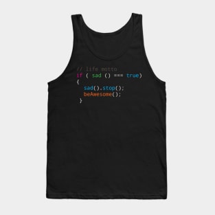 Programmer motto Source code be Awesome Tank Top